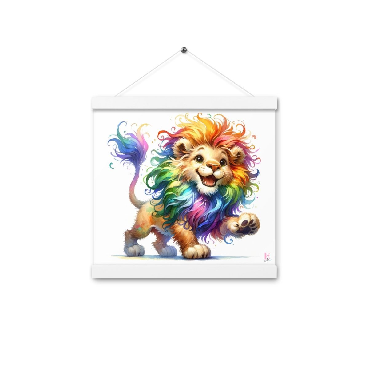 Poster colgador Leon de colores - Nanetes