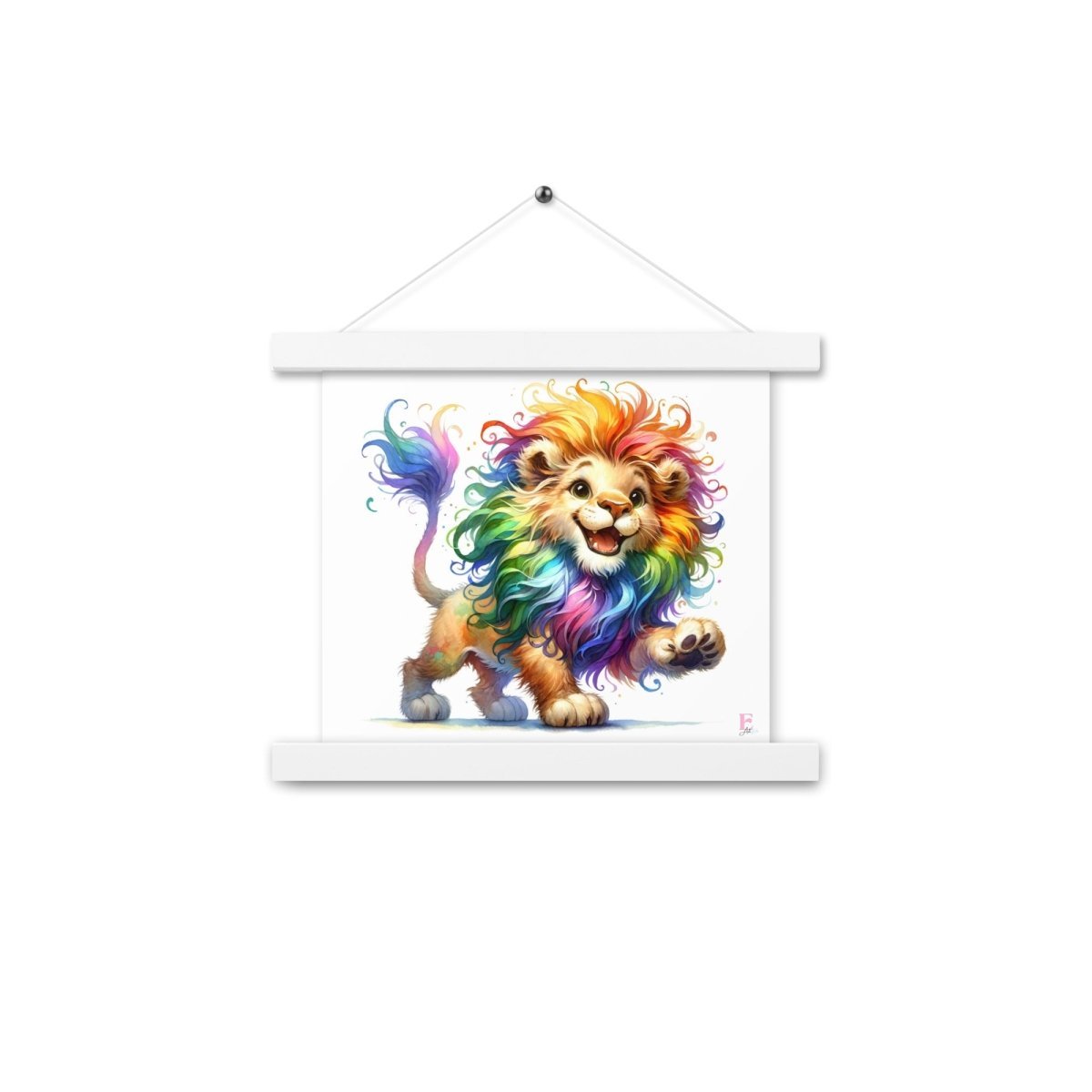 Poster colgador Leon de colores - Nanetes