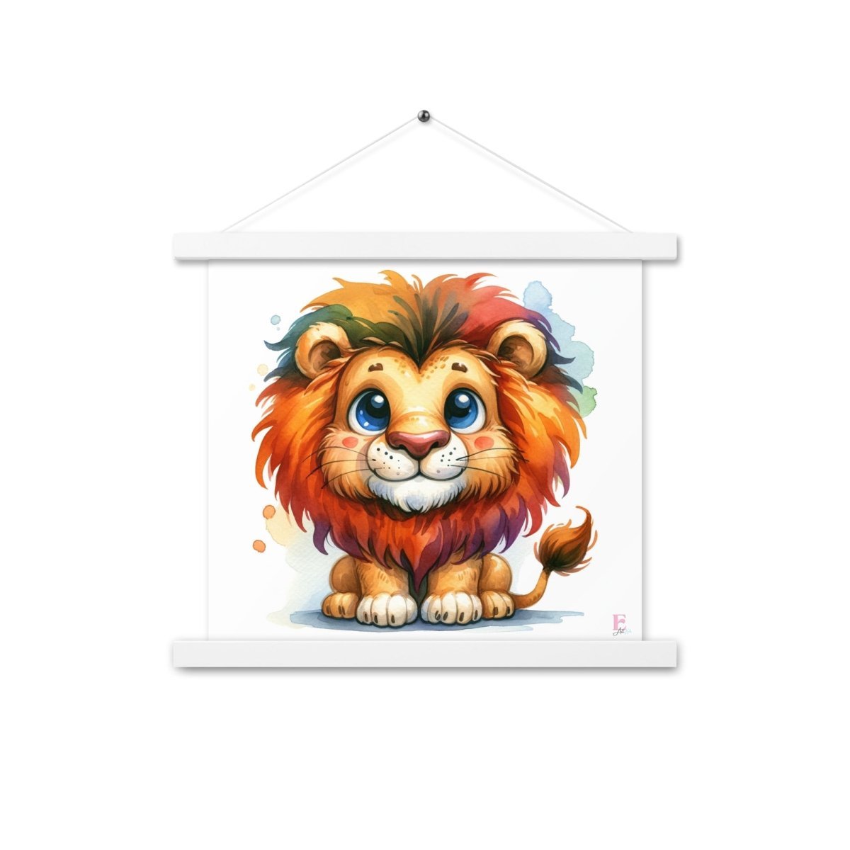 Poster colgador Leon en colores - Nanetes