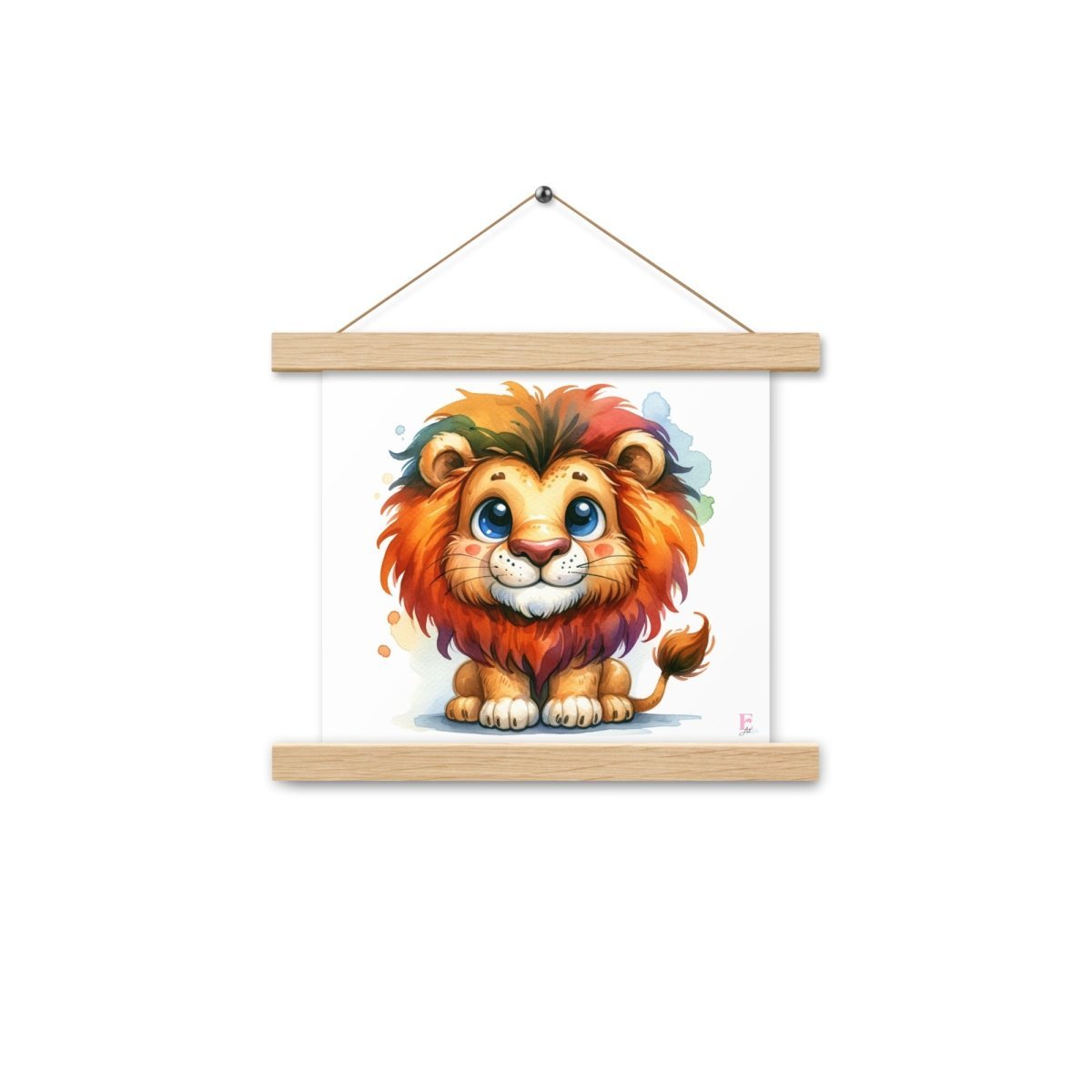 Poster colgador Leon en colores - Nanetes