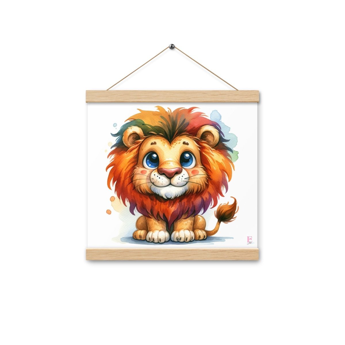 Poster colgador Leon en colores - Nanetes