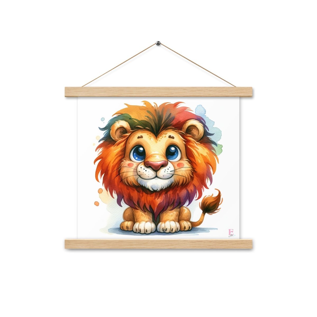 Poster colgador Leon en colores - Nanetes