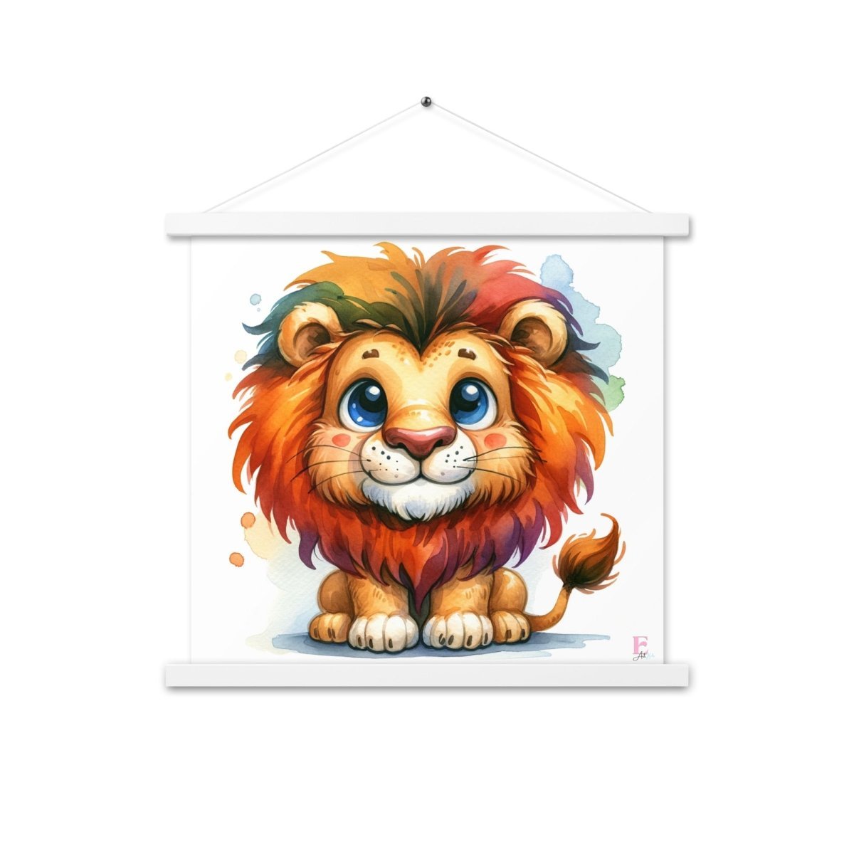 Poster colgador Leon en colores - Nanetes