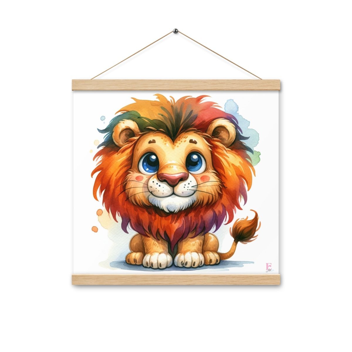 Poster colgador Leon en colores - Nanetes