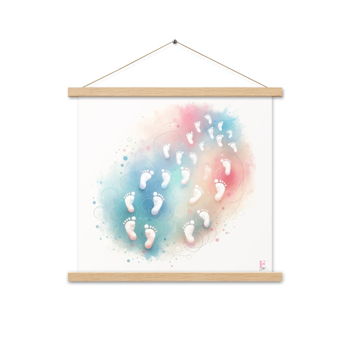 Poster colgar infantil Mini Pies - Nanetes