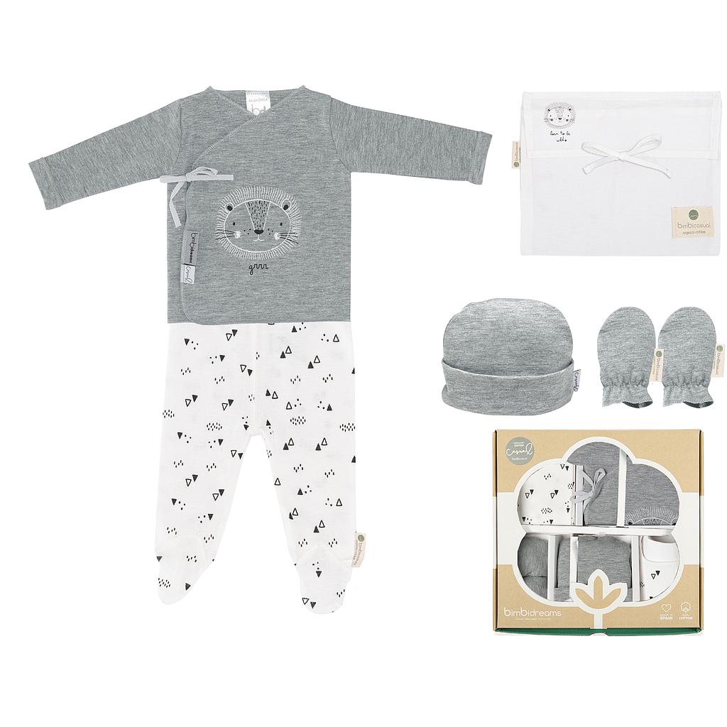 Primera Puesta Bebé Paritorio leon Gris - Nanetes