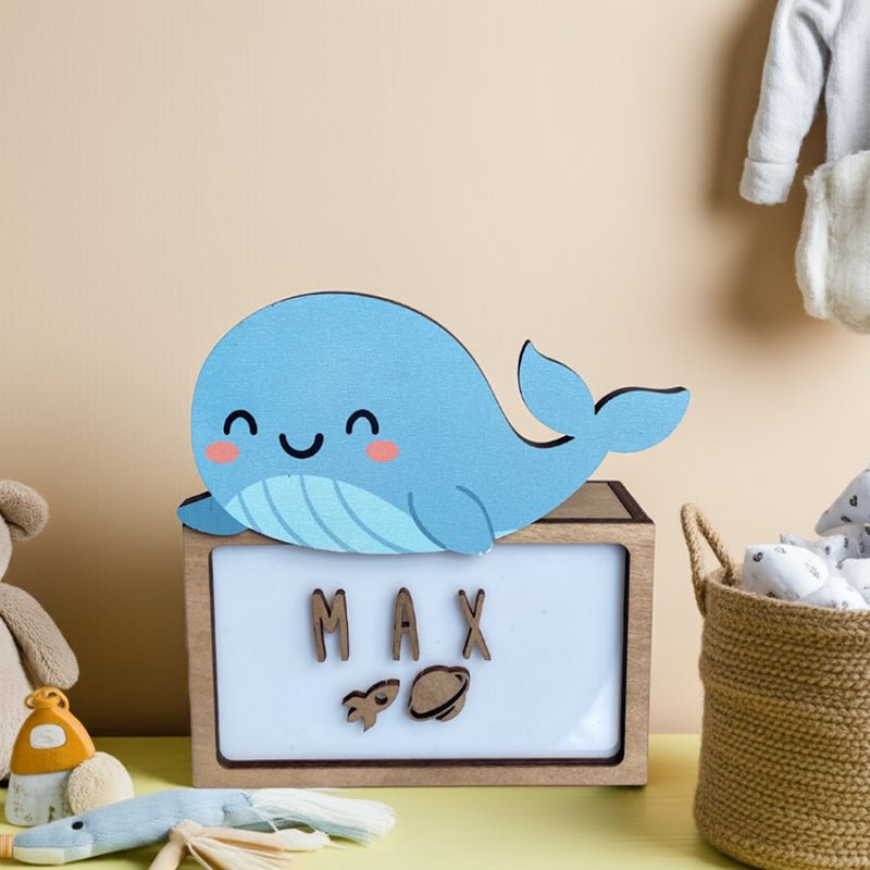 Lampara Infantil Personalizada Ballena - Nanetes