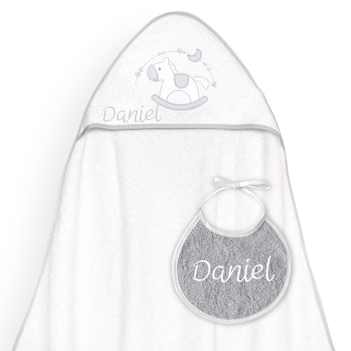 Regalo bebé Capa Baño Babero Caballito - Nanetes