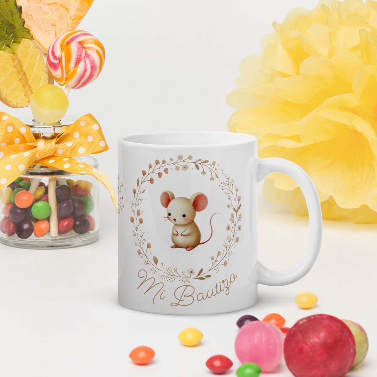 Taza Bautizo personalizada Ratoncito Nanetes - Nanetes