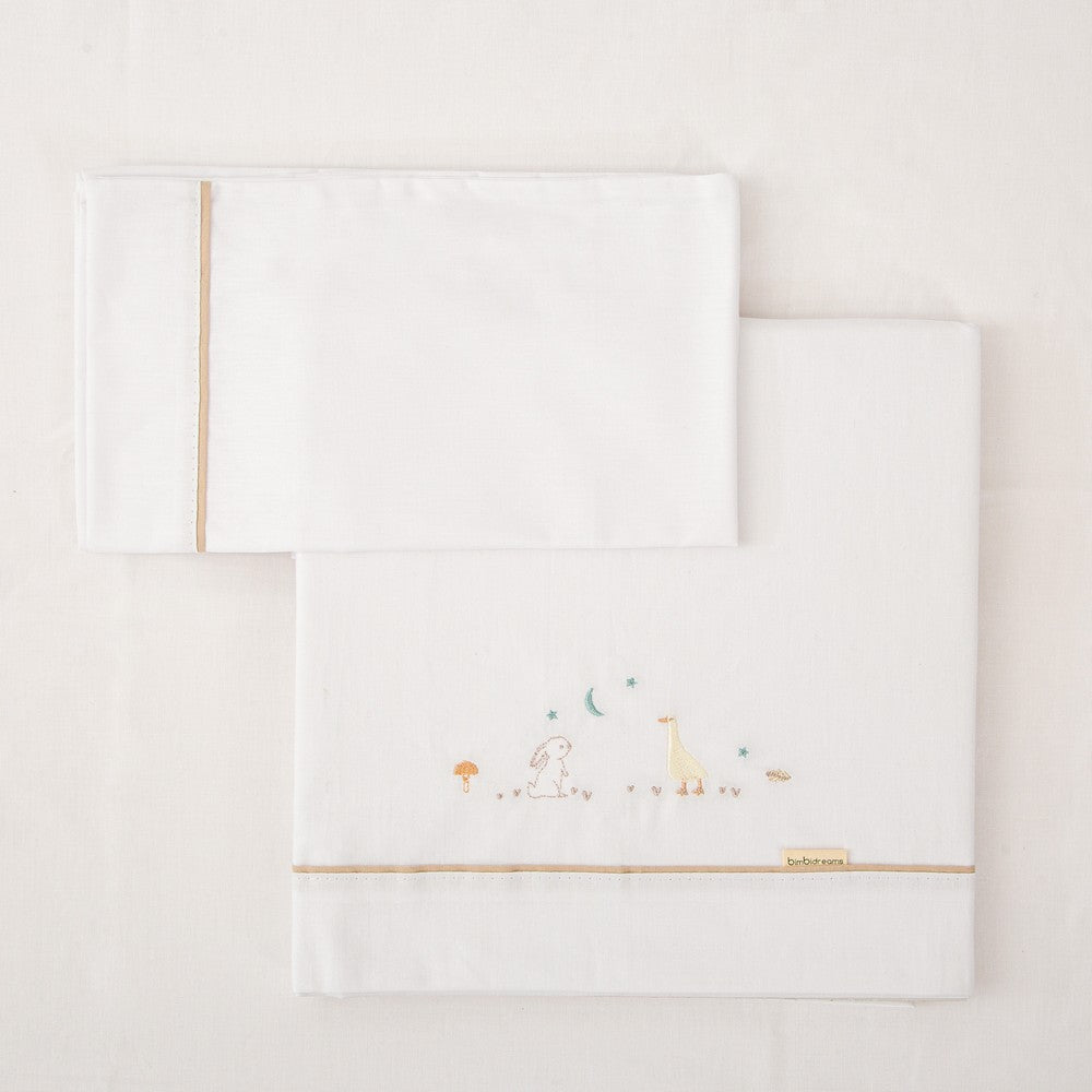 Sábanas Cuna Bebé Algodón Happy Forest Bimbi - Nanetes