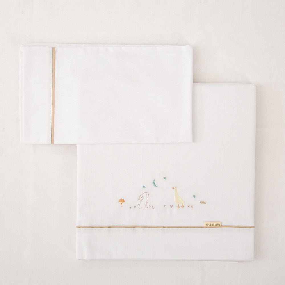 Sábanas Cuna Bebé Algodón Happy Forest Bimbi - Nanetes