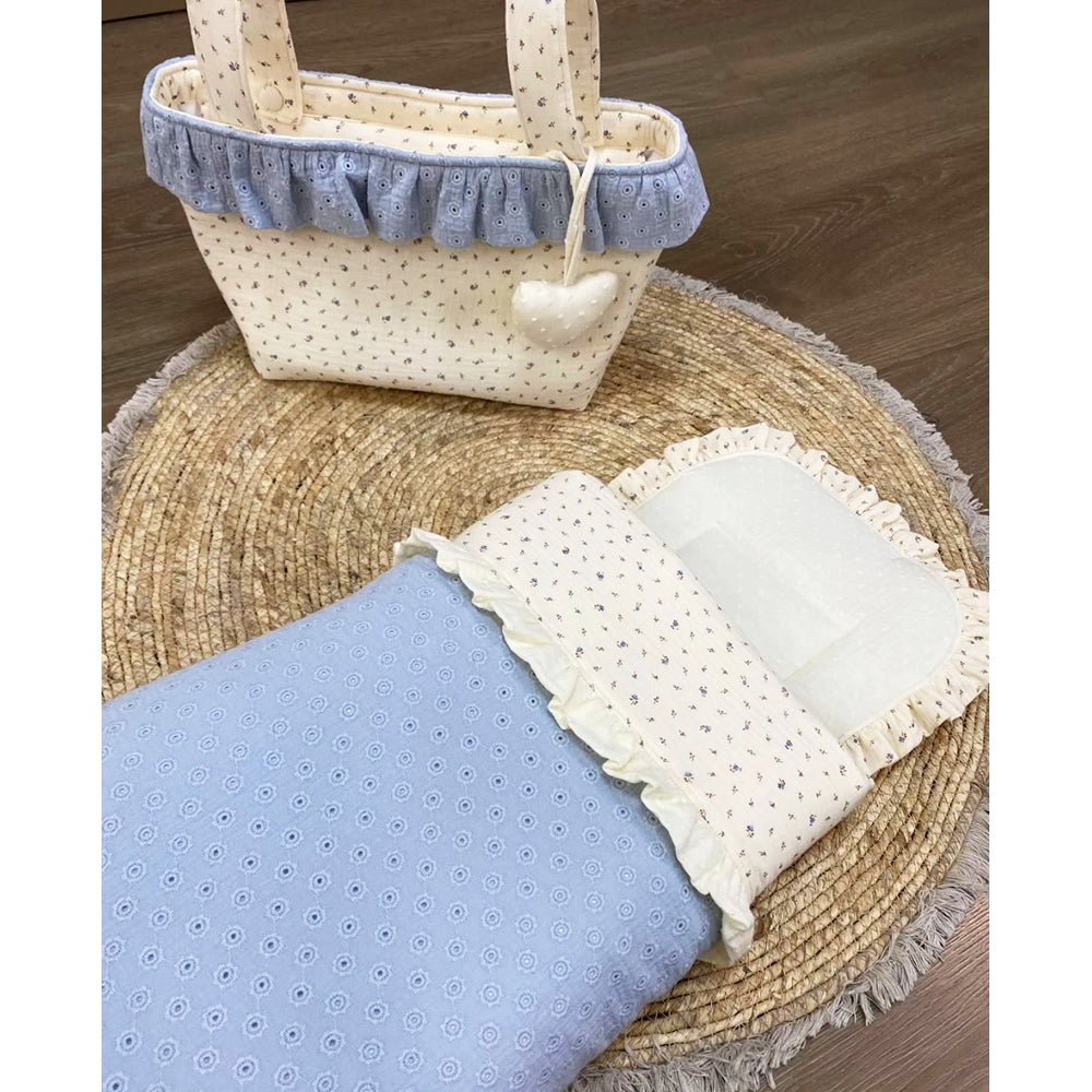 Saco Capazo Calado azulón Nanetes - Nanetes