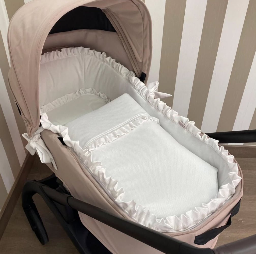 Saco Capazo Piqué Blanco Nanetes - Nanetes