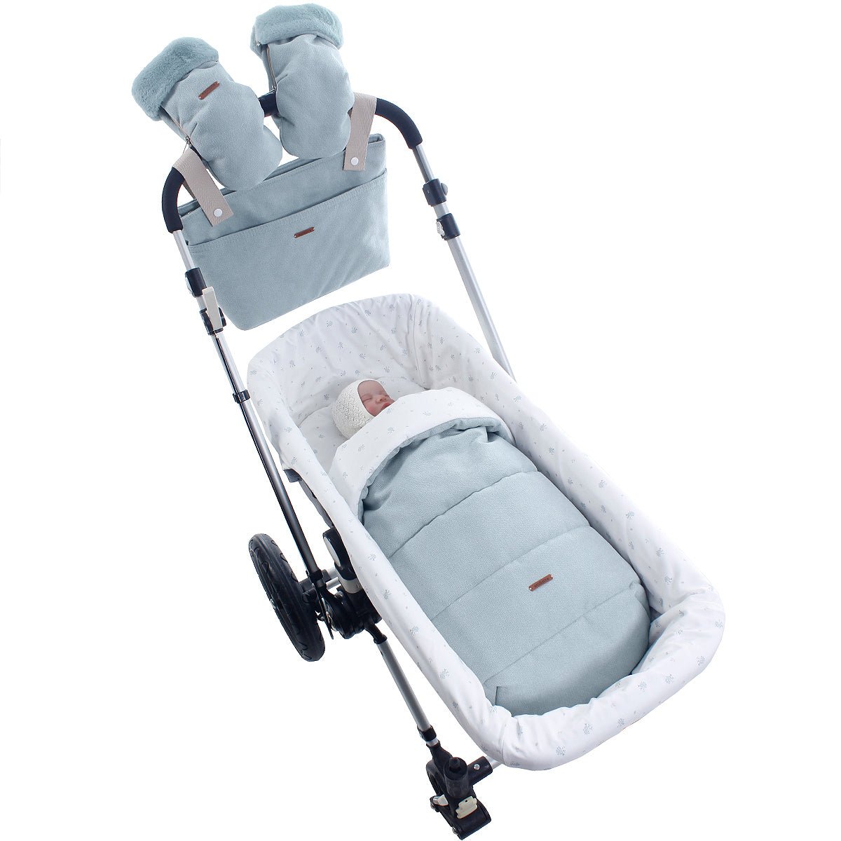 Saco capazo Invierno Clea Menta Uzturre - Nanetes