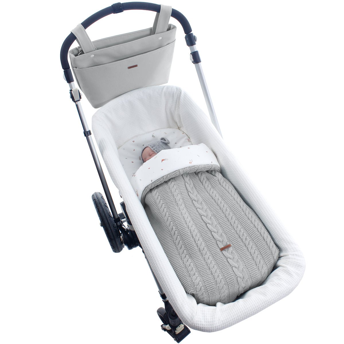 Saco capazo Invierno Punto Bastian Gris Uzturre - Nanetes