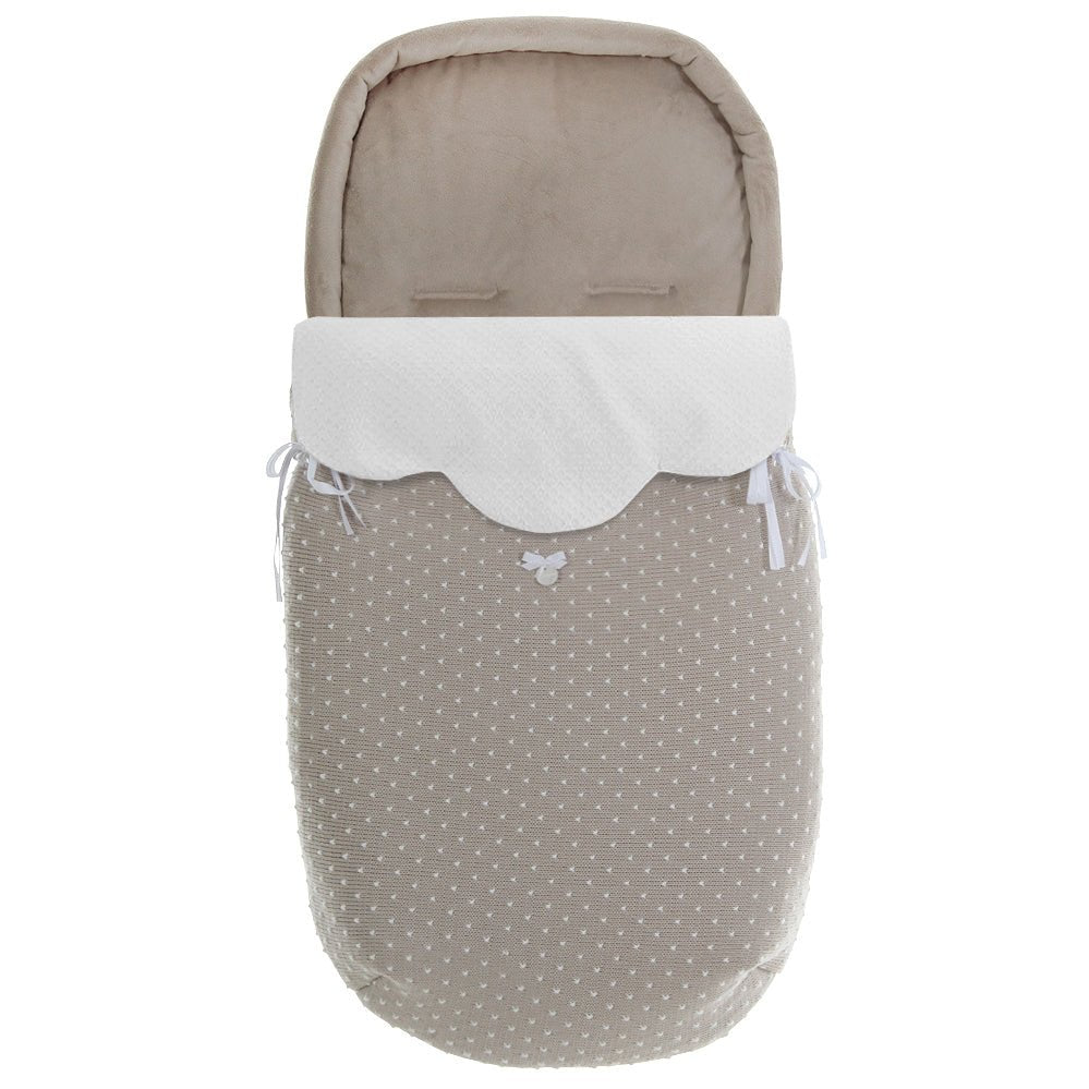 Saco capazo Invierno Punto topitos Polar Uzturre - Nanetes