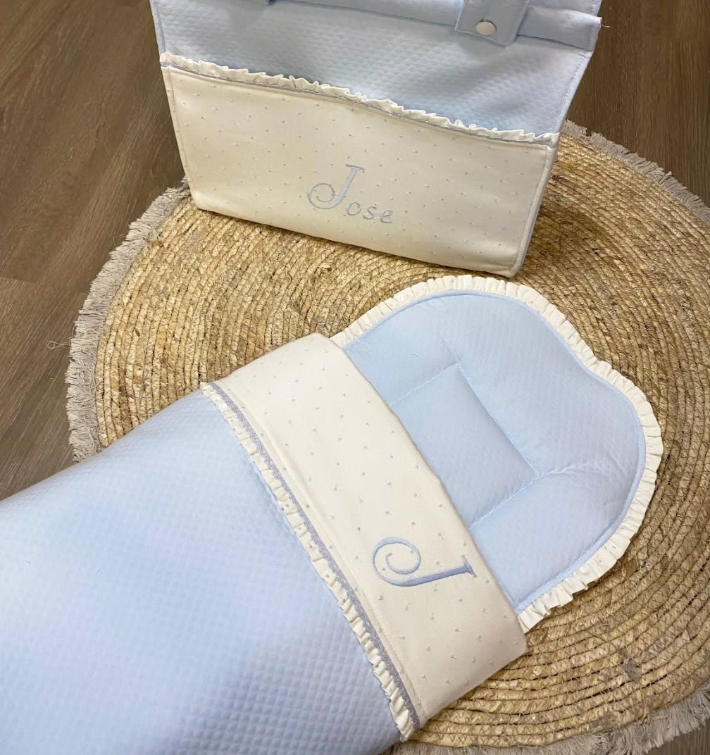 Saco Capazo Pique celeste 684 Nanetes - Nanetes