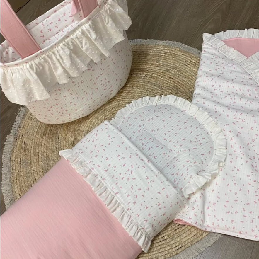 Saco Capazo Bambula Florecitas Nanetes - Nanetes