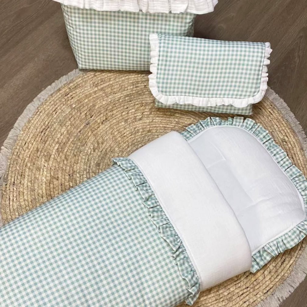 Saco Capazo Vichy Menta Nanetes - Nanetes