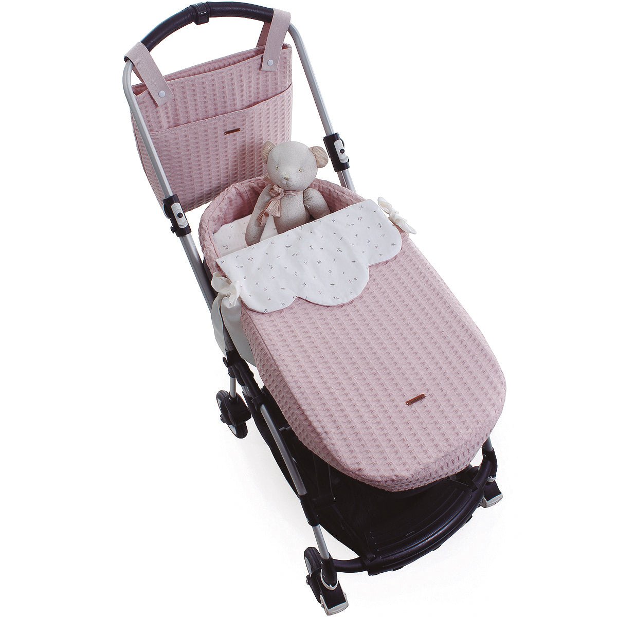 Colcha capazo reversible Renata Uzturre - Nanetes