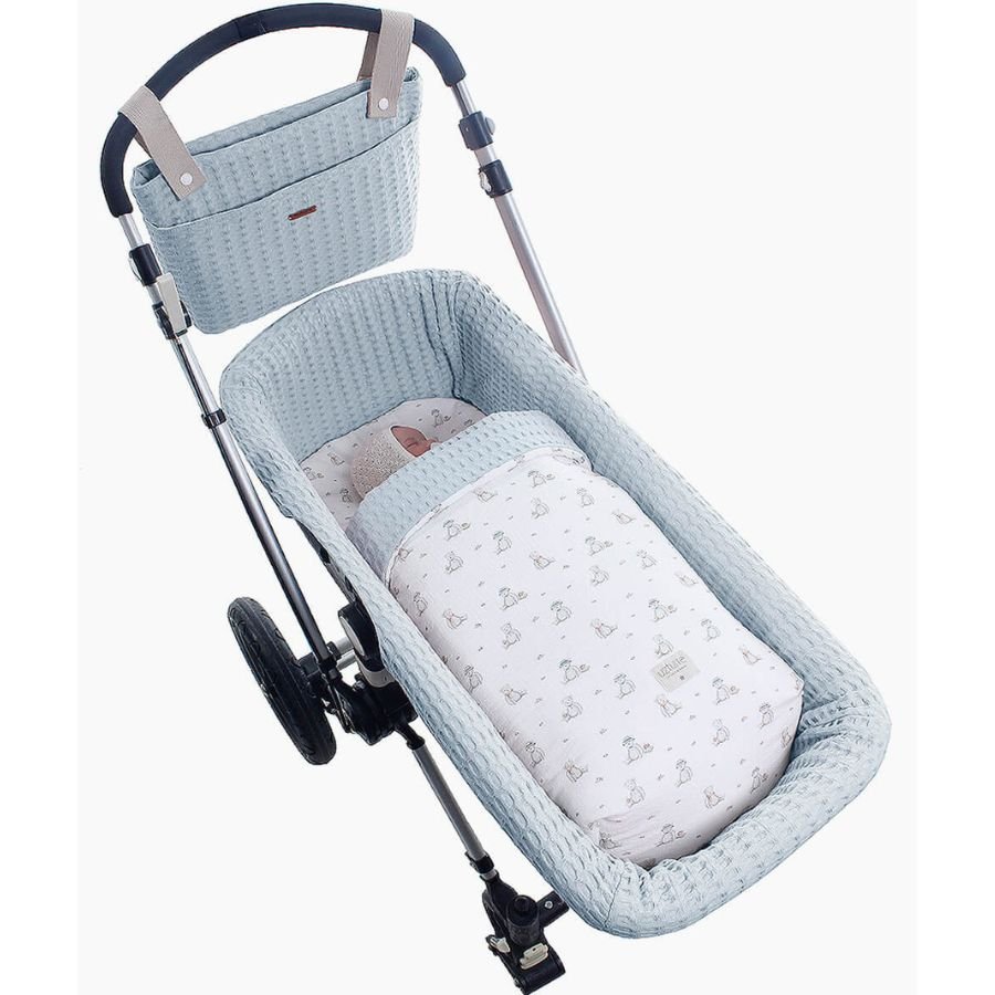 Saco capazo Teddy Menta Uzturre - Nanetes