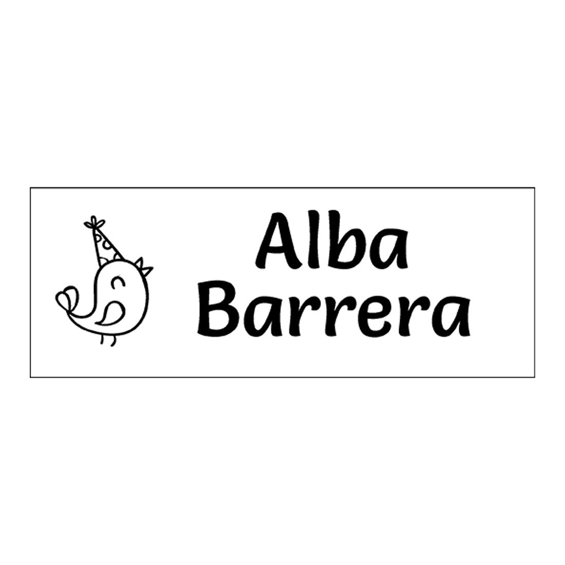 Sello Marca ropa Negro