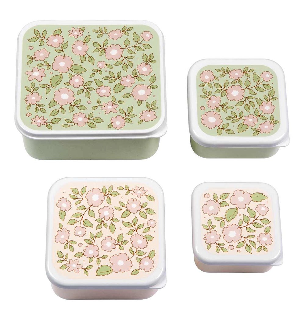 Set x4 fiambreras infantiles Blossom - Nanetes