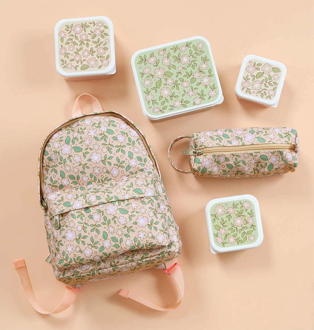 Set x4 fiambreras infantiles Blossom - Nanetes