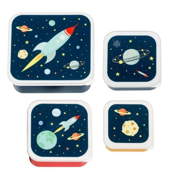 Set x4 fiambreras infantiles Space - Nanetes