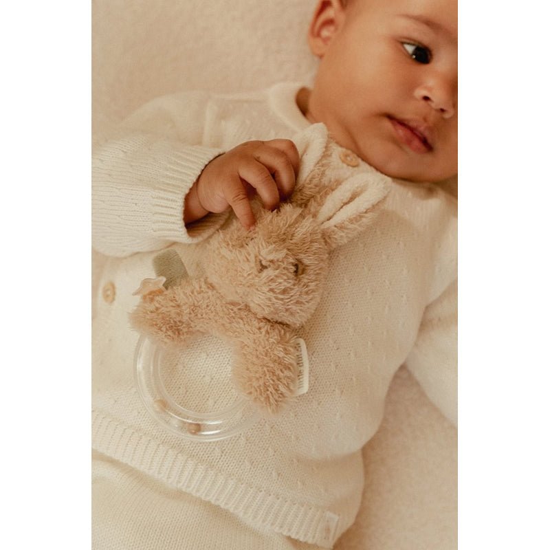 Sonajero Bebe Conejito Beige Little Duch - Nanetes
