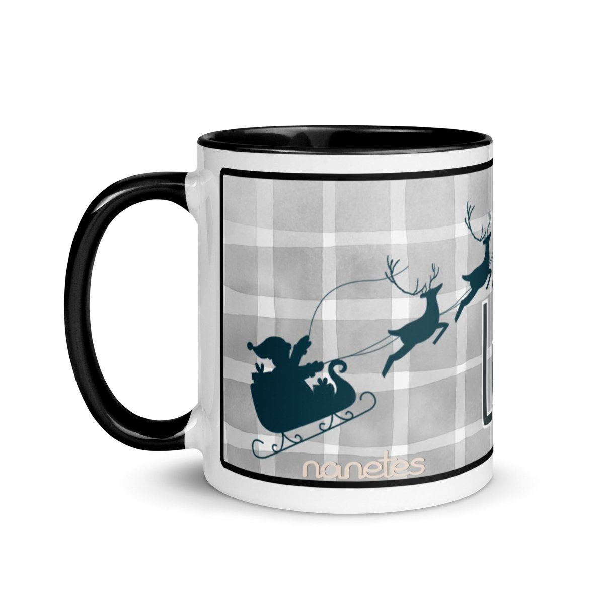 Taza Navidad Personalizada Reno Papa Noel Nanetes - Nanetes
