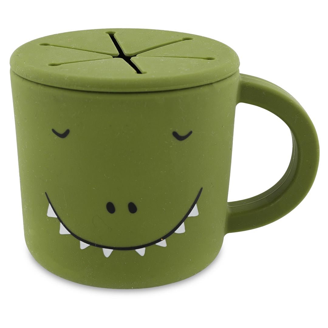 Taza Porta Snacks Silicona Dino Trixie - Nanetes