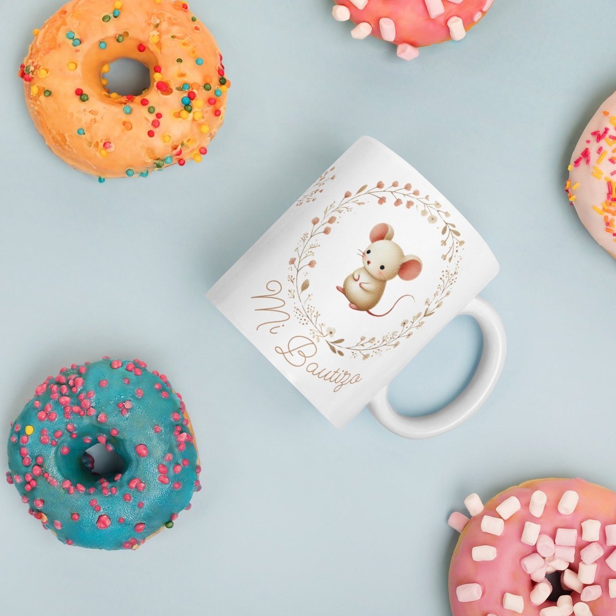 Taza Bautizo personalizada Ratoncito Nanetes - Nanetes