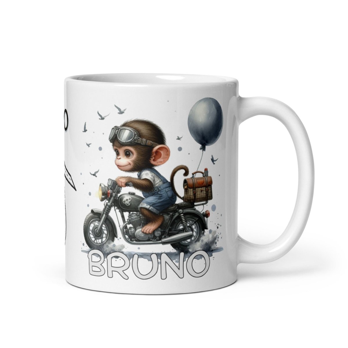 Taza personalizada Monito Motero Nanetes - Nanetes