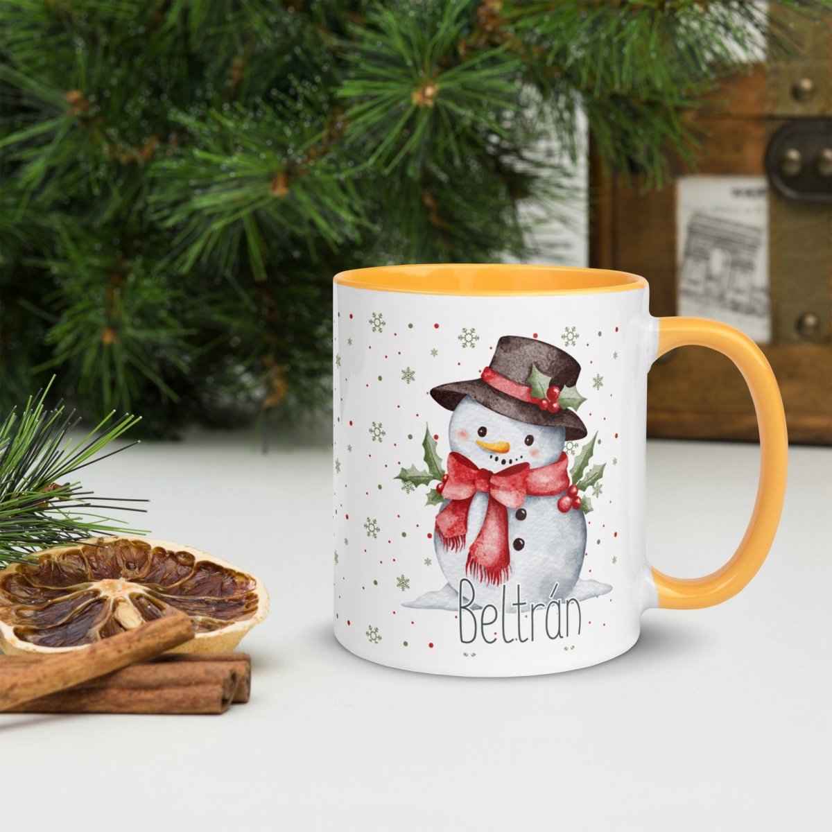Taza Navidad Personalizada Muñeco Nieve Nanetes - Nanetes