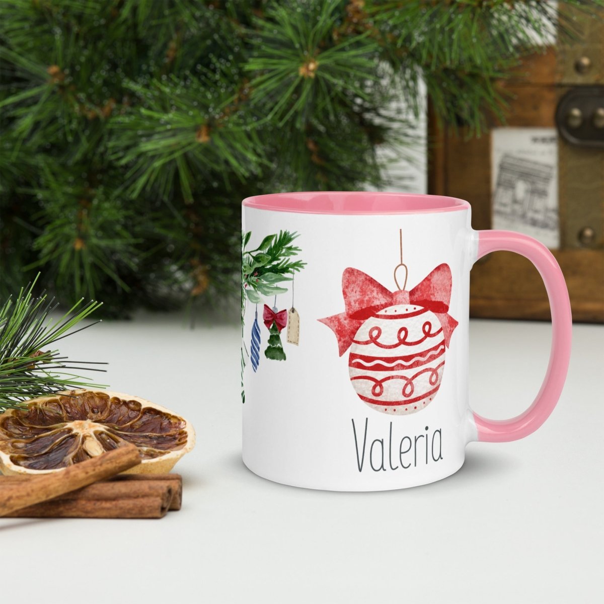 Taza Navidad Personalizada Bola Guirnalda Nanetes - Nanetes