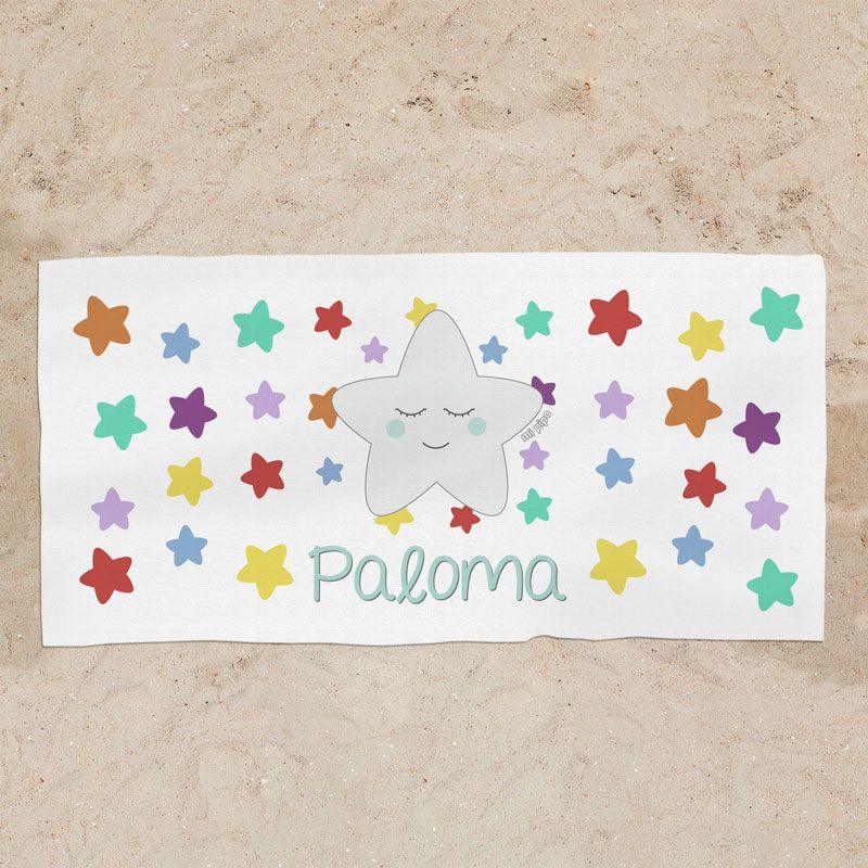 Toalla Ducha Personalizada Infantil Estrella - Nanetes #