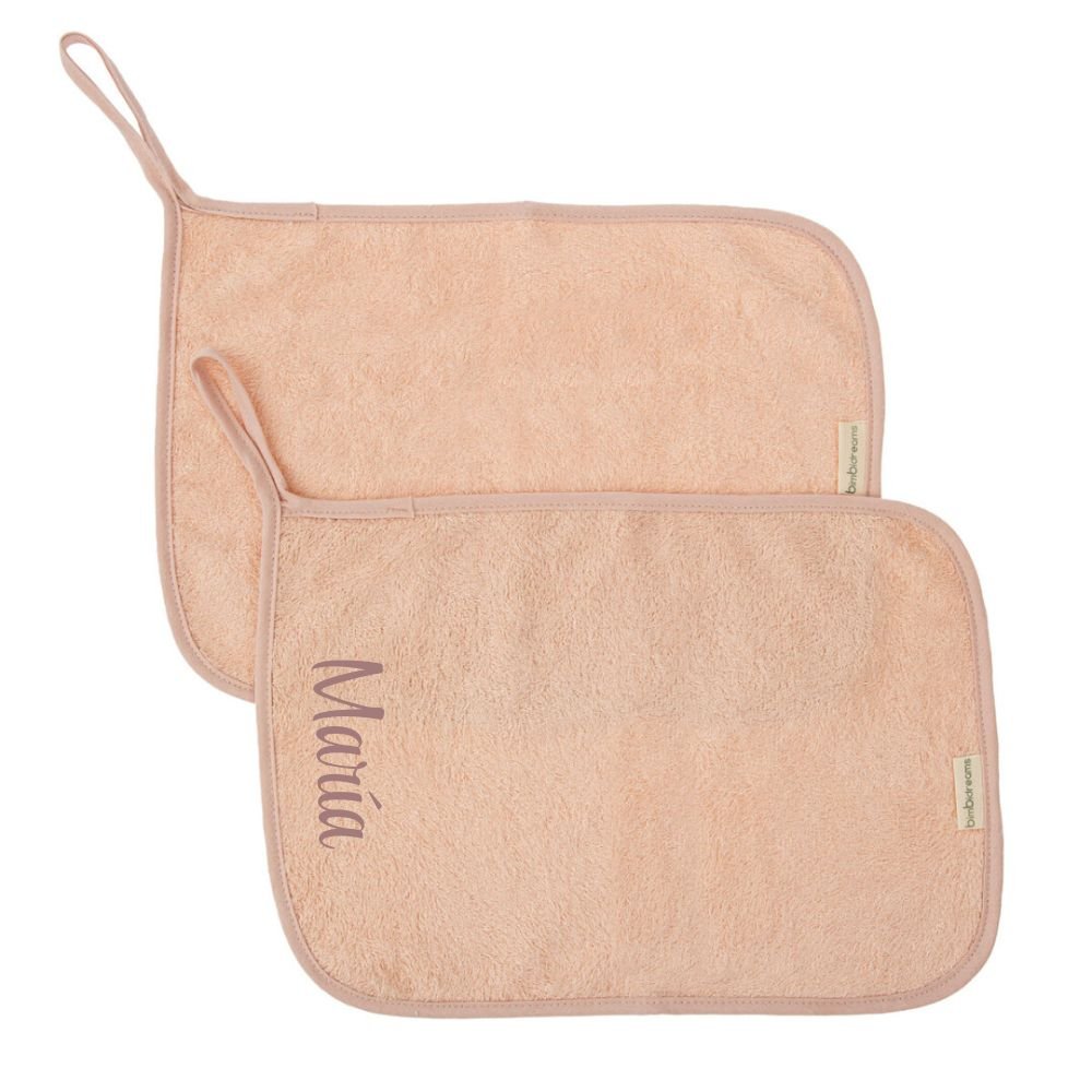 Toalla Guardería pack x2 Salmon Nanetes - Nanetes