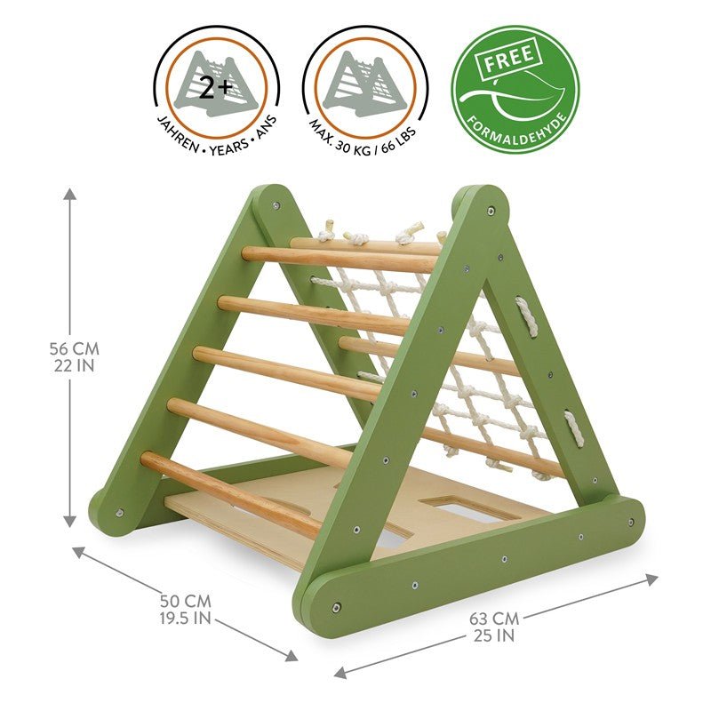 Triángulo Escalada Montessori Verde - Nanetes