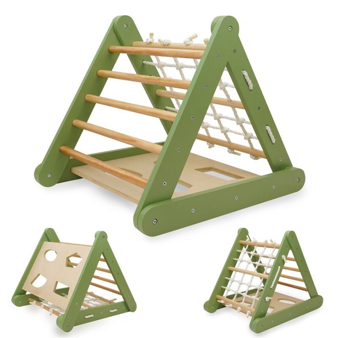 Triángulo Escalada Montessori Verde - Nanetes