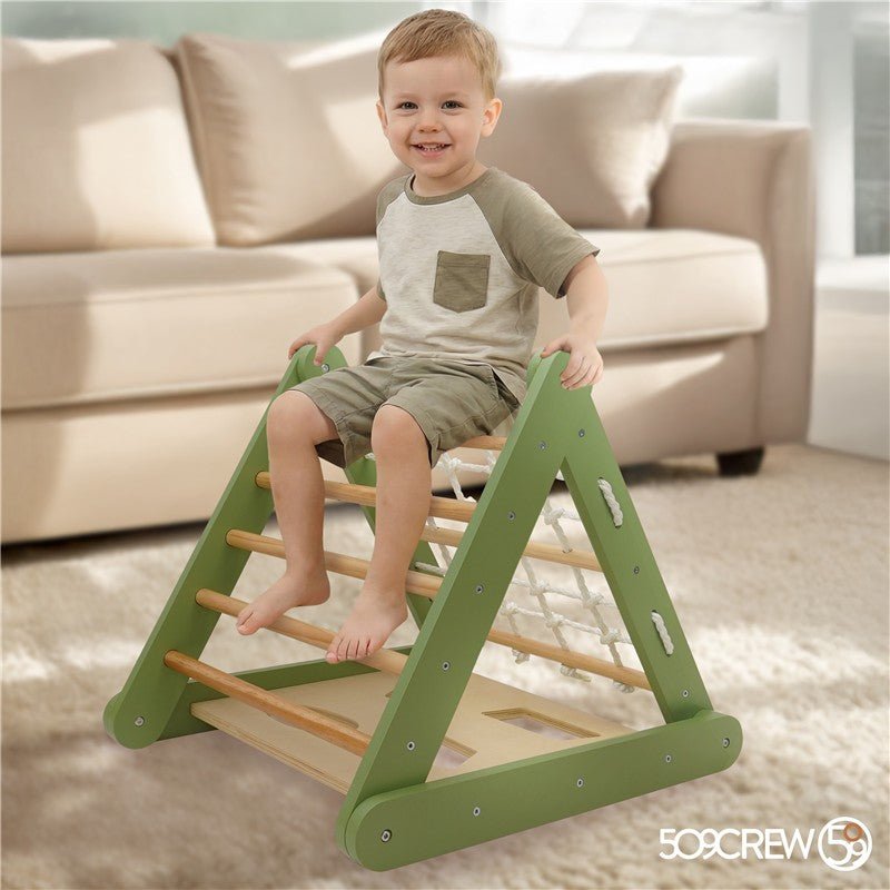 Triángulo Escalada Montessori Verde - Nanetes