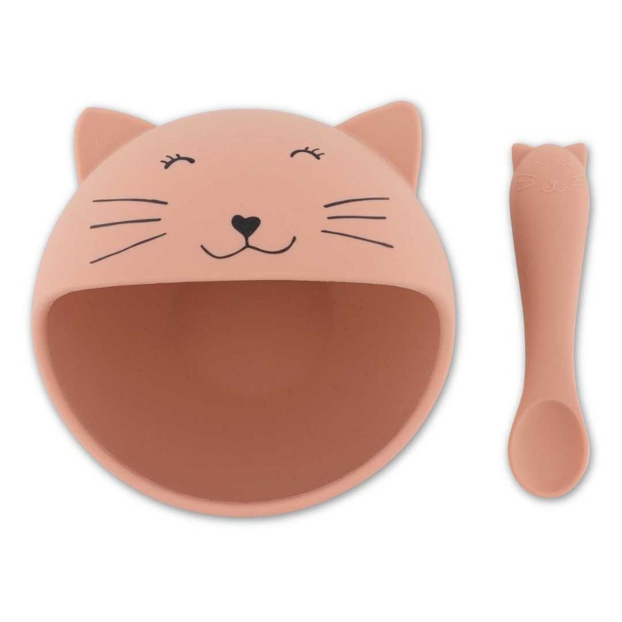 Vajilla infantil silicona Cat Trixie