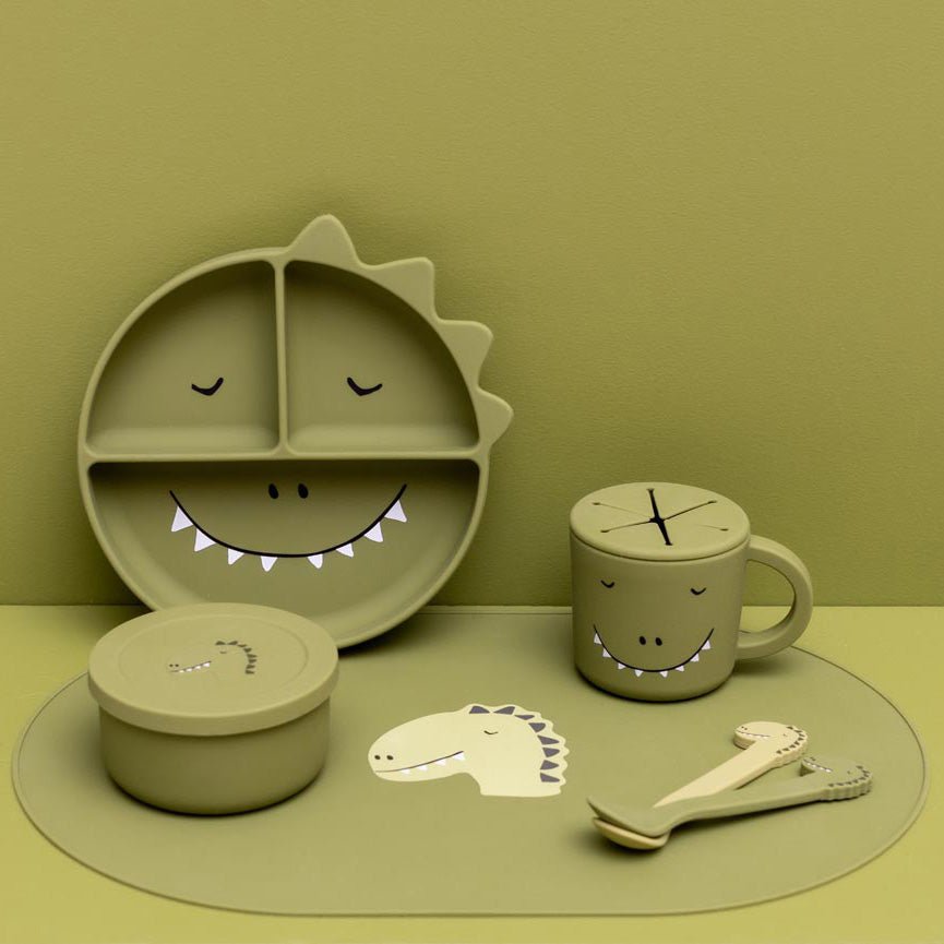 Plato infantil silicona Dino Trixie - Nanetes