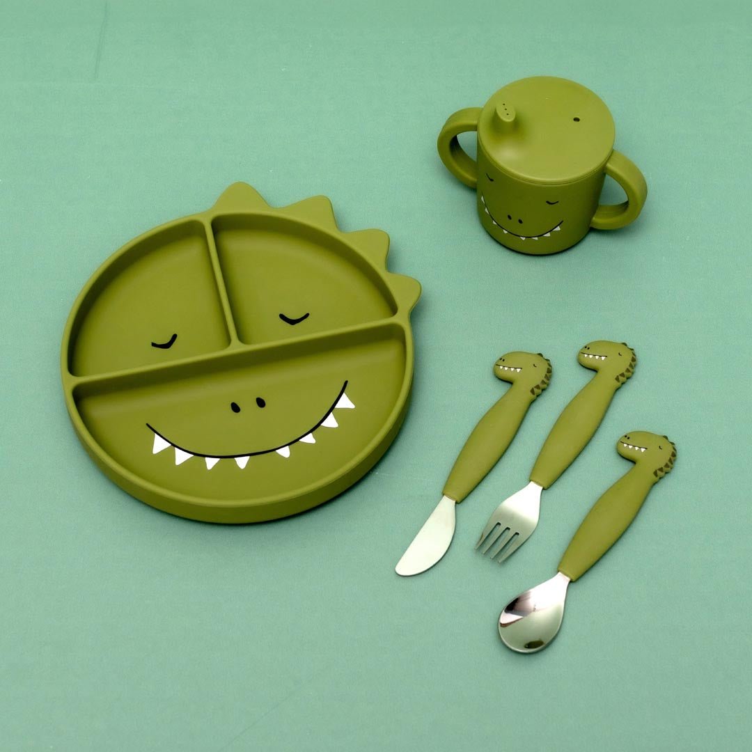Plato infantil silicona Dino Trixie - Nanetes