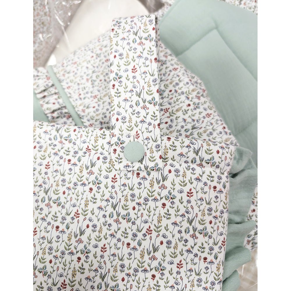 Bolso Carro Bebe con plisado Menta Nanetes - Nanetes