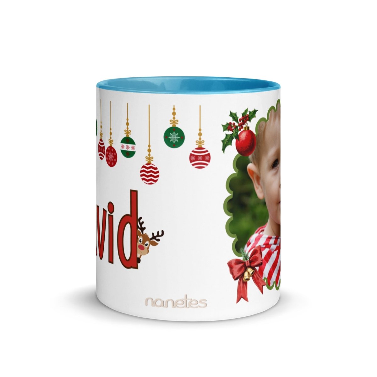 Taza Navidad Foto y Reno Nanetes - Nanetes