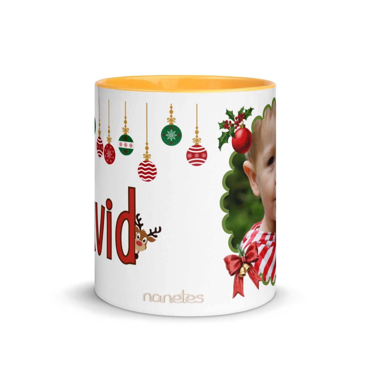 Taza Navidad Foto y Reno Nanetes - Nanetes