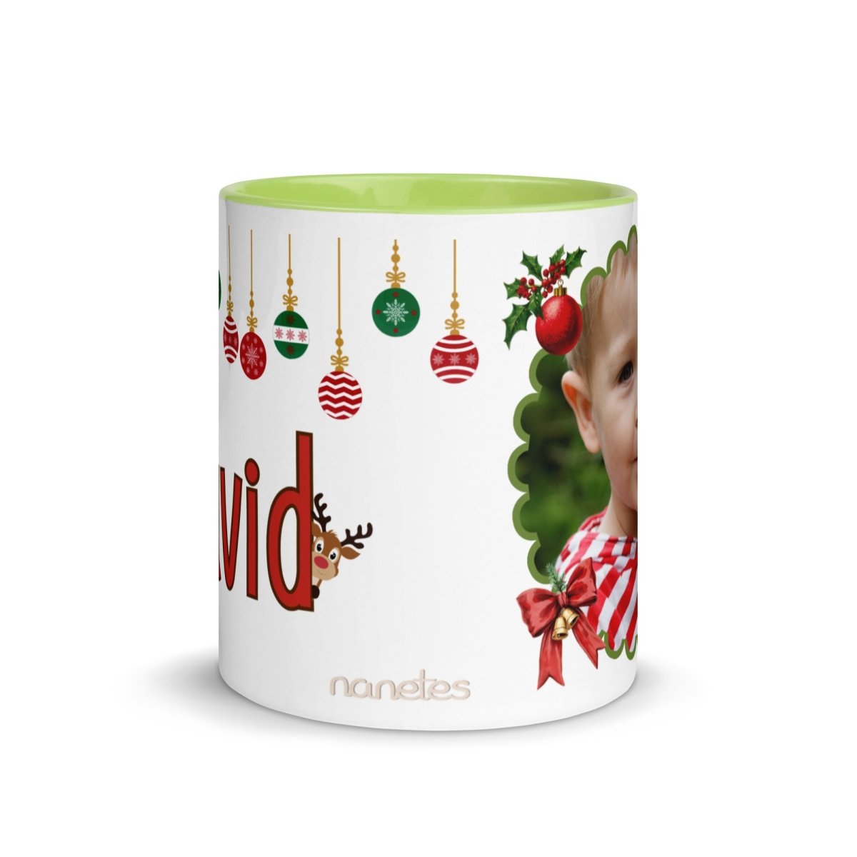 Taza Navidad Foto y Reno Nanetes - Nanetes