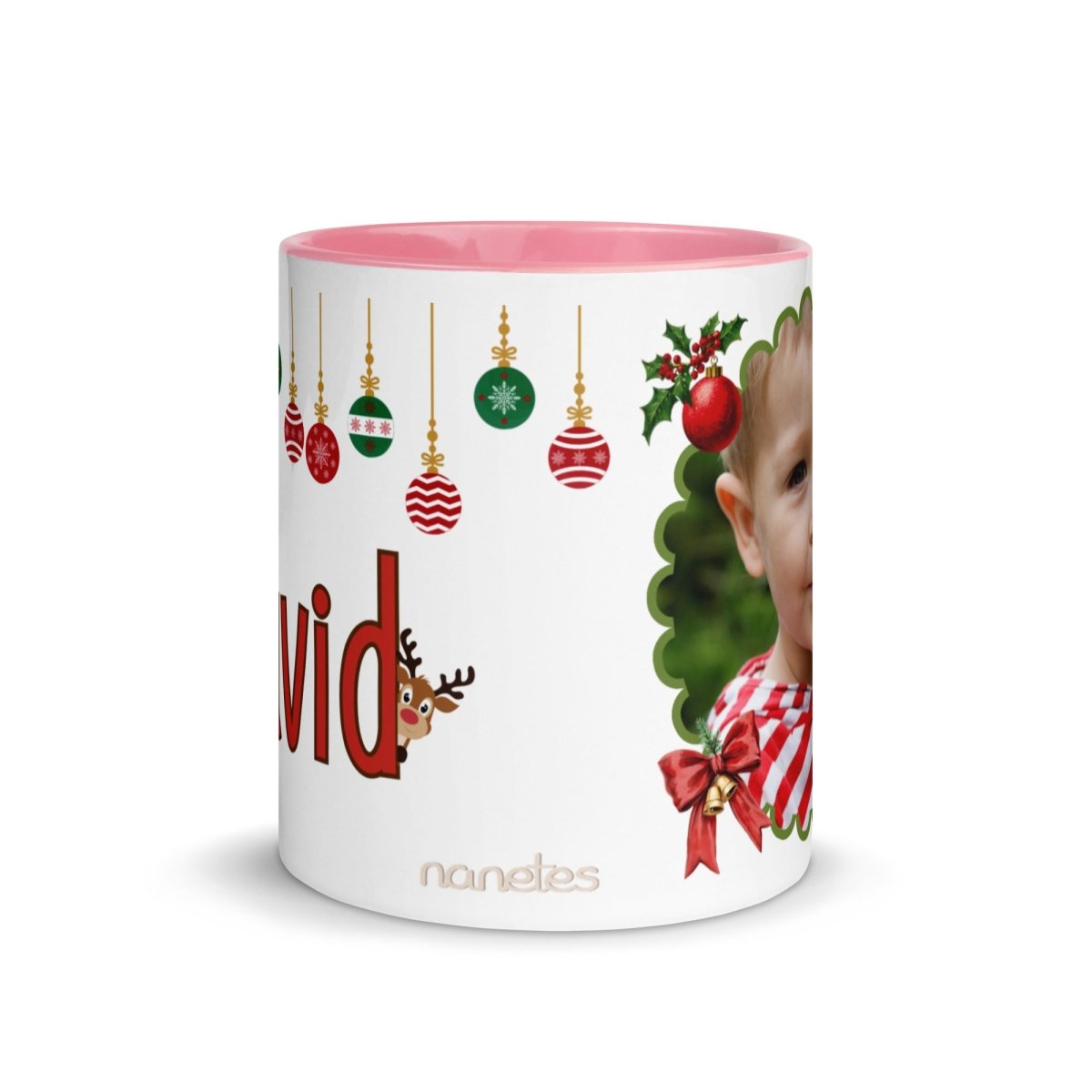 Taza Navidad Foto y Reno Nanetes - Nanetes