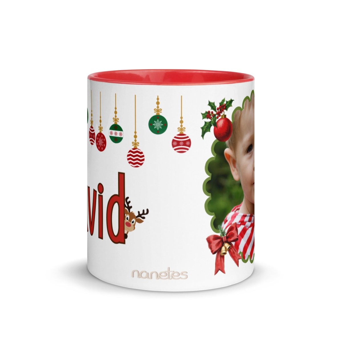 Taza Navidad Foto y Reno Nanetes - Nanetes